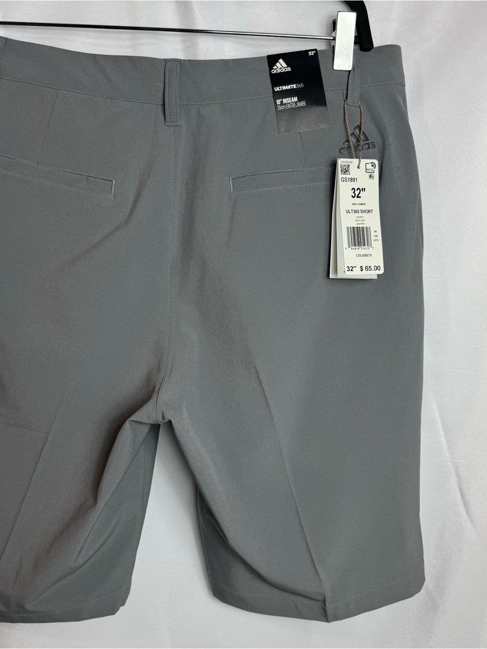 NWT MEN'S ADIDAS ULTIMATE 365 Golf SHORTS, SIZE: 32”, COLOR: GRAY